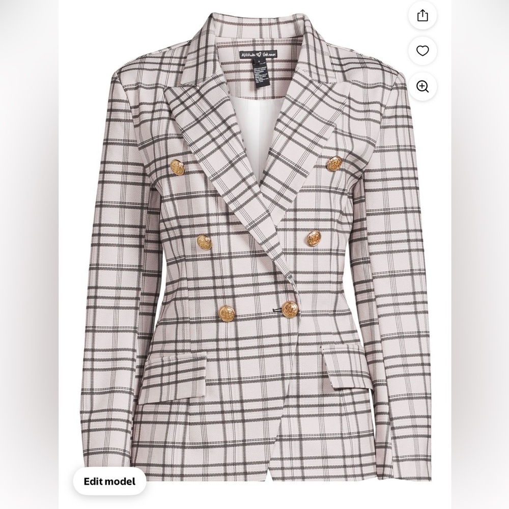 Attitude Unknown Women’s Blazer, Size XL NEW (White)